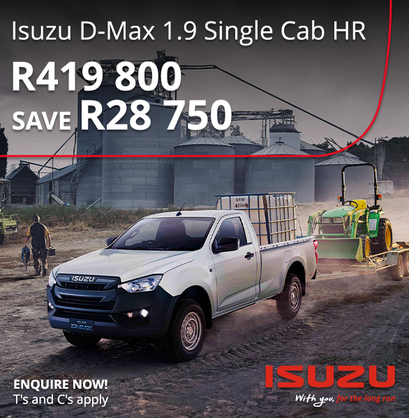 Isuzu D-Max 1.9 Single Cab HR R419 800 Save RR28 750
